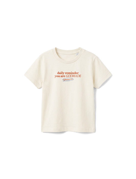 BABY REGULAR FIT T-SHIRT GODMADE - natural-raw-front.png - 1