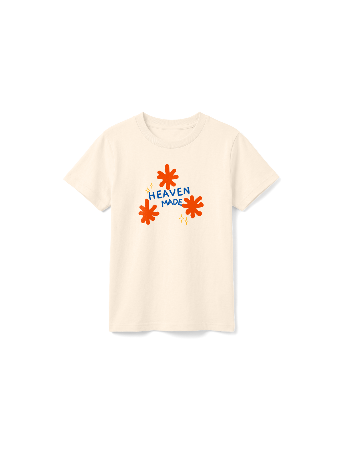 KIDS REGULAR FIT T-SHIRT HEAVEN MADE - natural-raw-front.png - 1