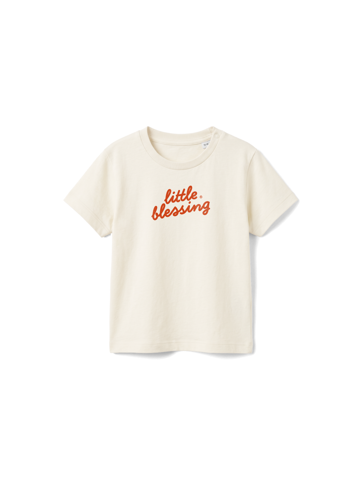 BABY REGULAR FIT T-SHIRT LITTLE BLESSING - natural-raw-front.png - 1