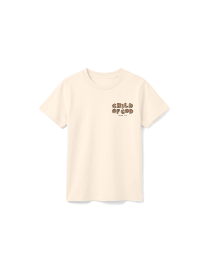 KIDS REGULAR FIT T-SHIRT CHILD OF GOD - natural-raw-front.png - 1