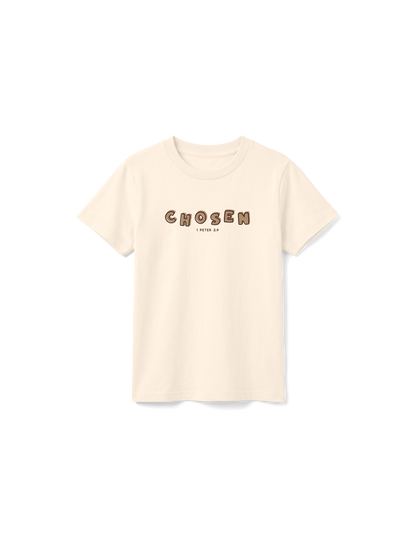 KIDS REGULAR FIT T-SHIRT CHOSEN - natural-raw-front.png - 1