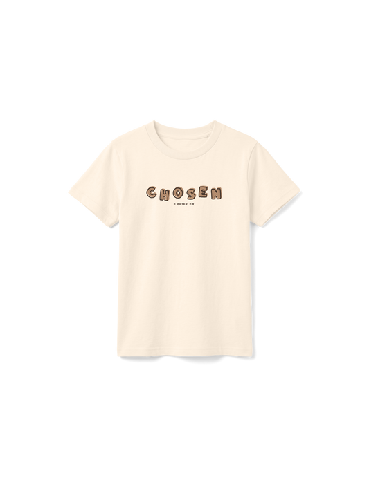KIDS REGULAR FIT T-SHIRT CHOSEN - natural-raw-front.png - 1