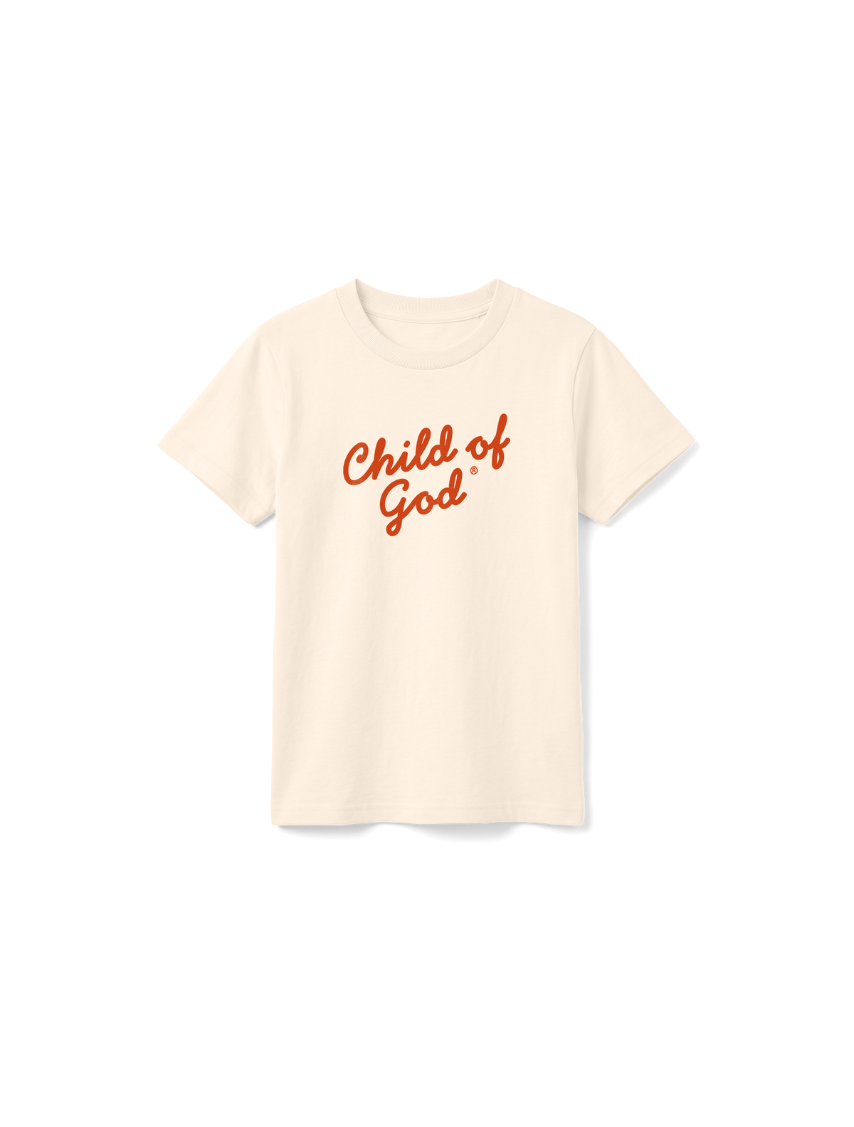 KIDS REGULAR FIT T-SHIRT CHILD OF GOD SCRIPT - natural-raw-front.png - 7