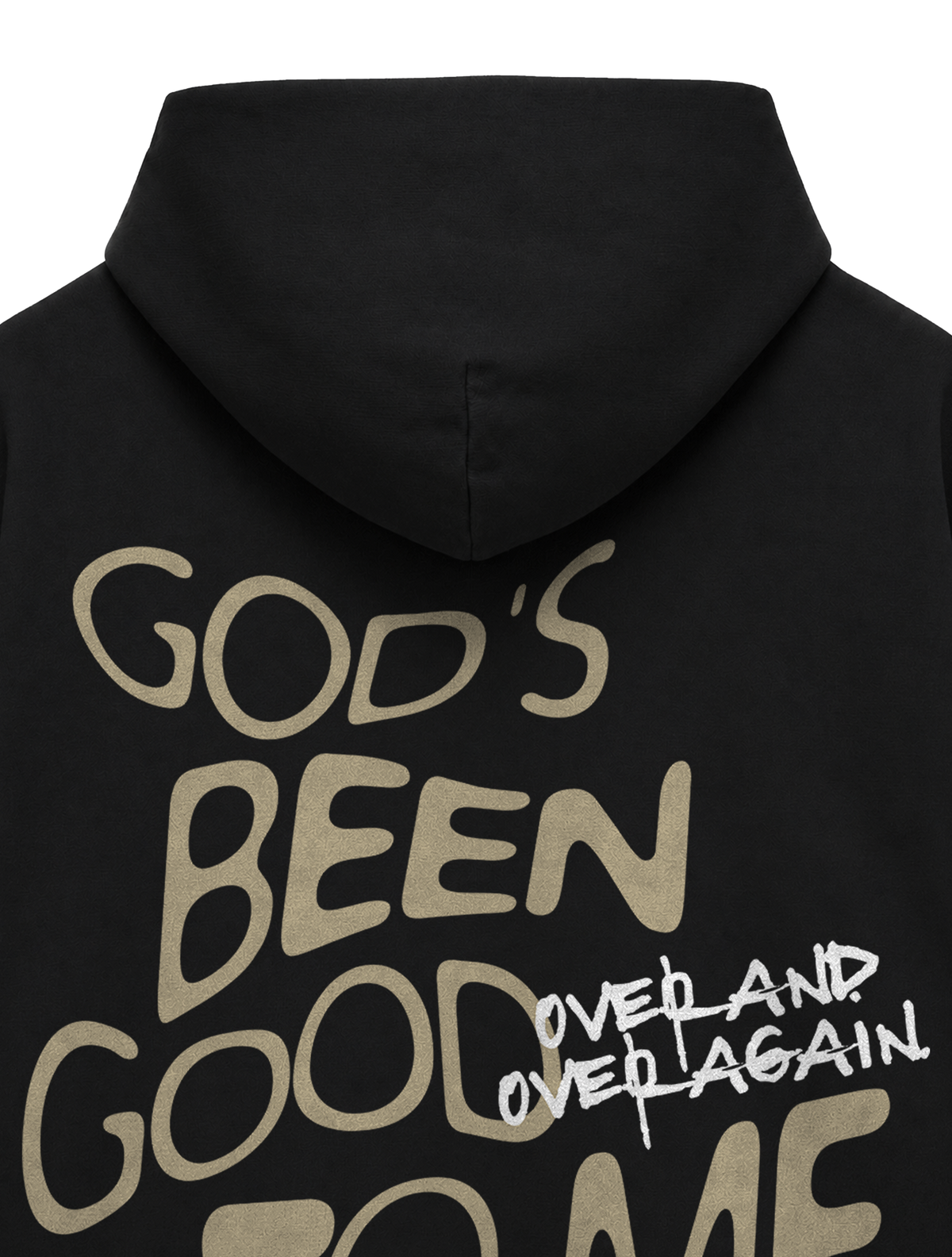 OVERSIZED HOODIE GODS BEEN GOOD TO ME - slammer-black-back-close-1.png - 2