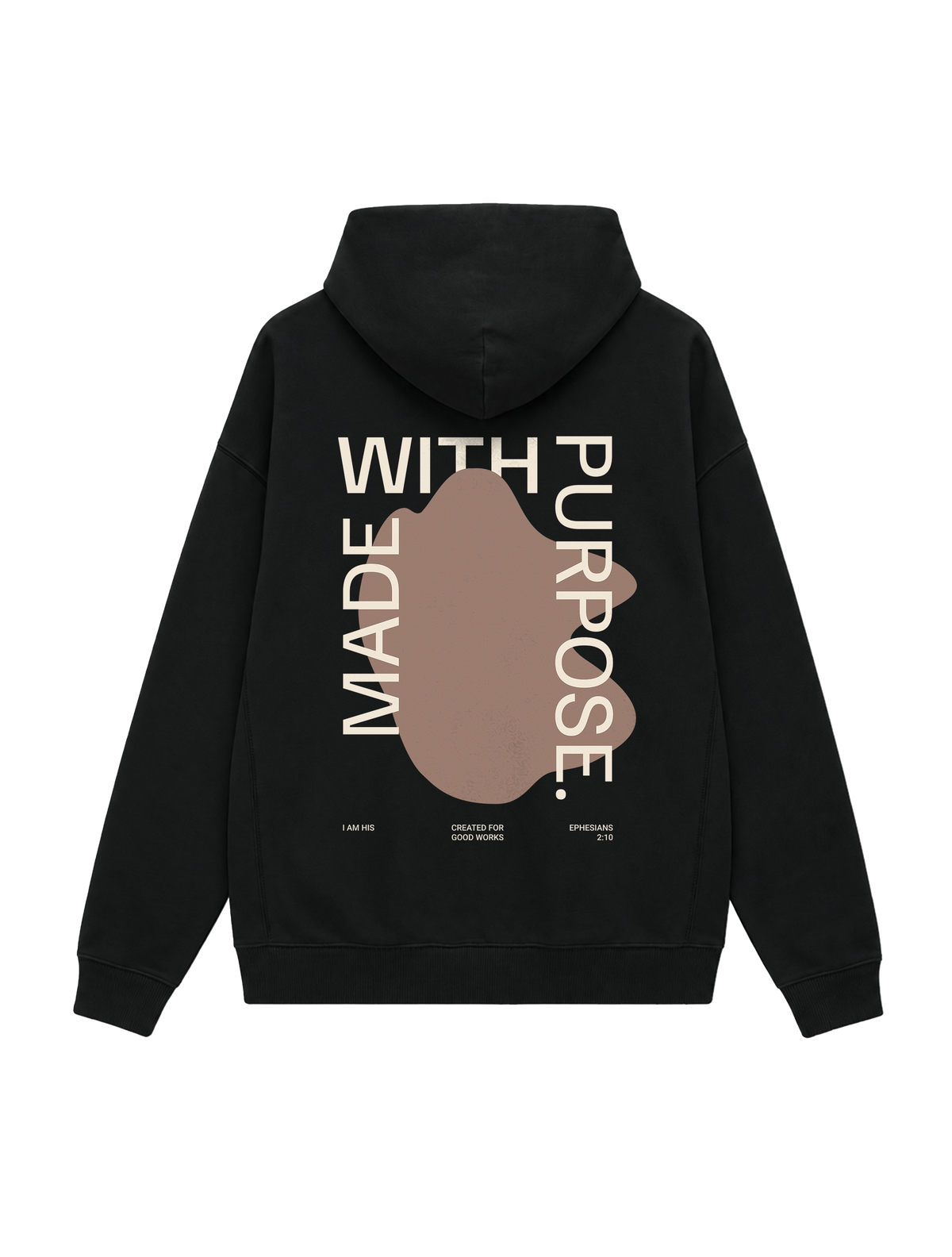 OVERSIZED HOODIE MADE WITH PURPOSE - slammer-black-back.png - 1