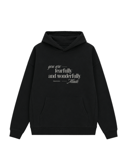 OVERSIZED HOODIE YOU ARE FEARFULLY AND WONDERFULLY MADE - slammer-black-front.png - 5