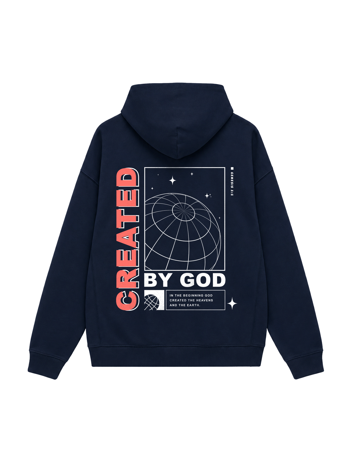 OVERSIZED HOODIE CREATED BY GOD MAN - slammer-french-navy-back.png - 6