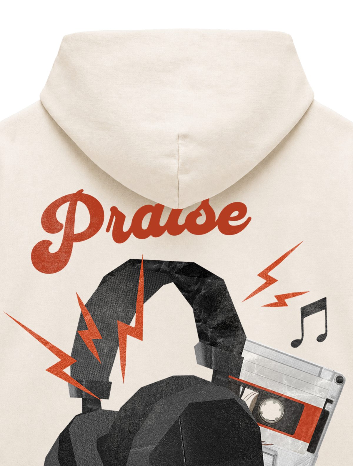 OVERSIZED HOODIE PRAISE IS MY PLAYLIST MEN - slammer-natural-raw-back-close-1.png - 2