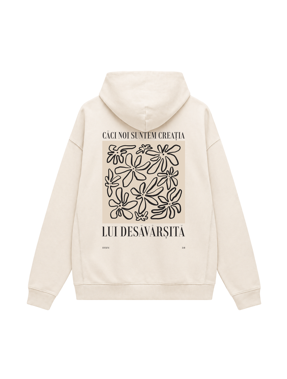 OVERSIZED HOODIE NOI SUNTEM CREATIA LUI DESAVARSITA - slammer-natural-raw-back.png - 1