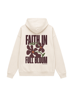 OVERSIZED HOODIE FAITH IN FULL BLOOM WOMAN - slammer-natural-raw-back.png - 1