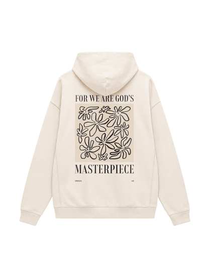 OVERSIZED HOODIE WE ARE GODS MASTERPIECE - slammer-natural-raw-back.png - 1