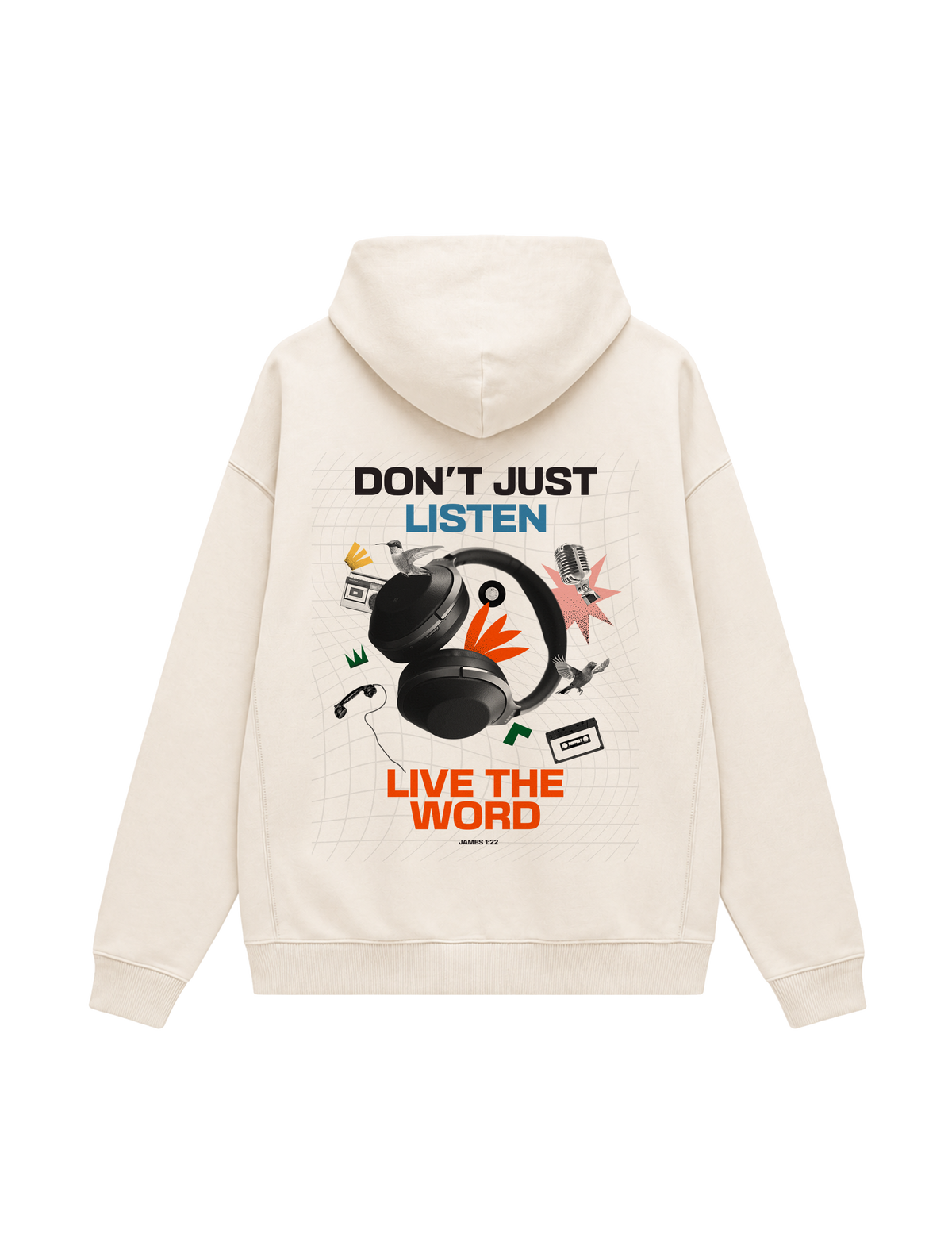 OVERSIZED HOODIE LIVE THE WORD - slammer-natural-raw-back.png - 1