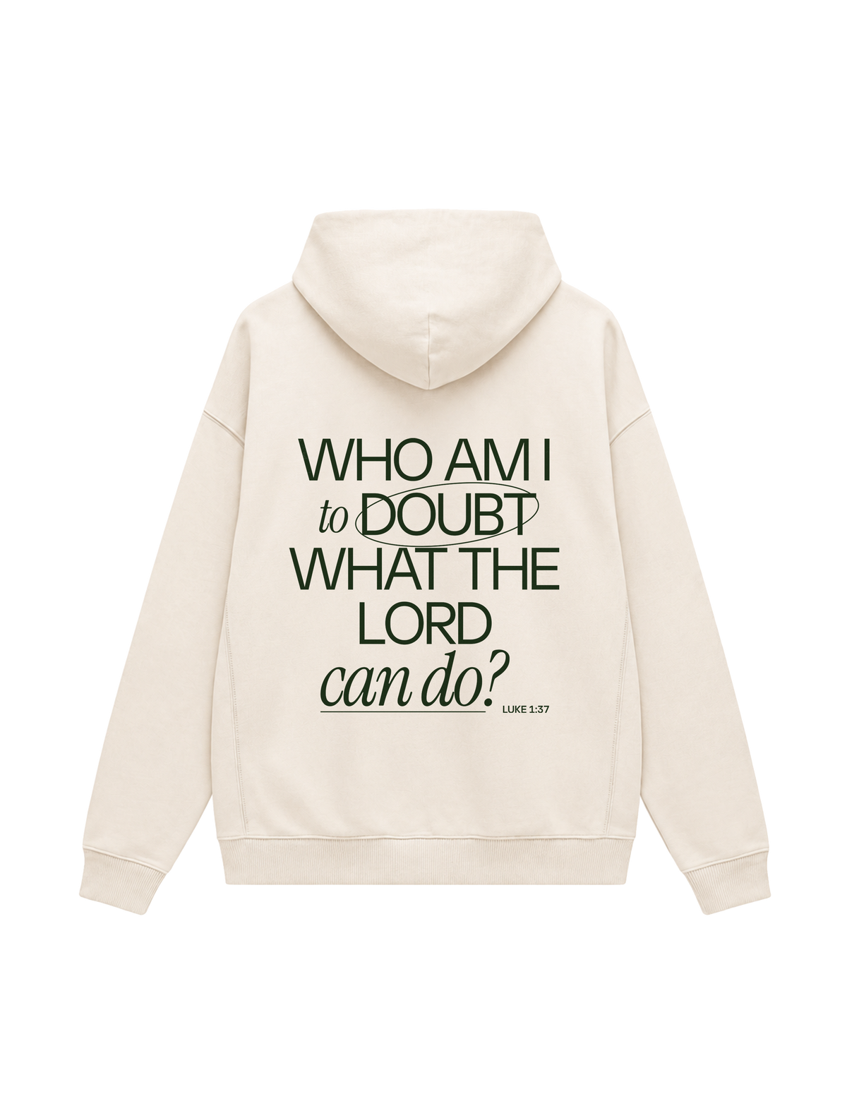 OVERSIZED HOODIE WHO AM I TO DOUBT THE LORD - slammer-natural-raw-back.png - 1