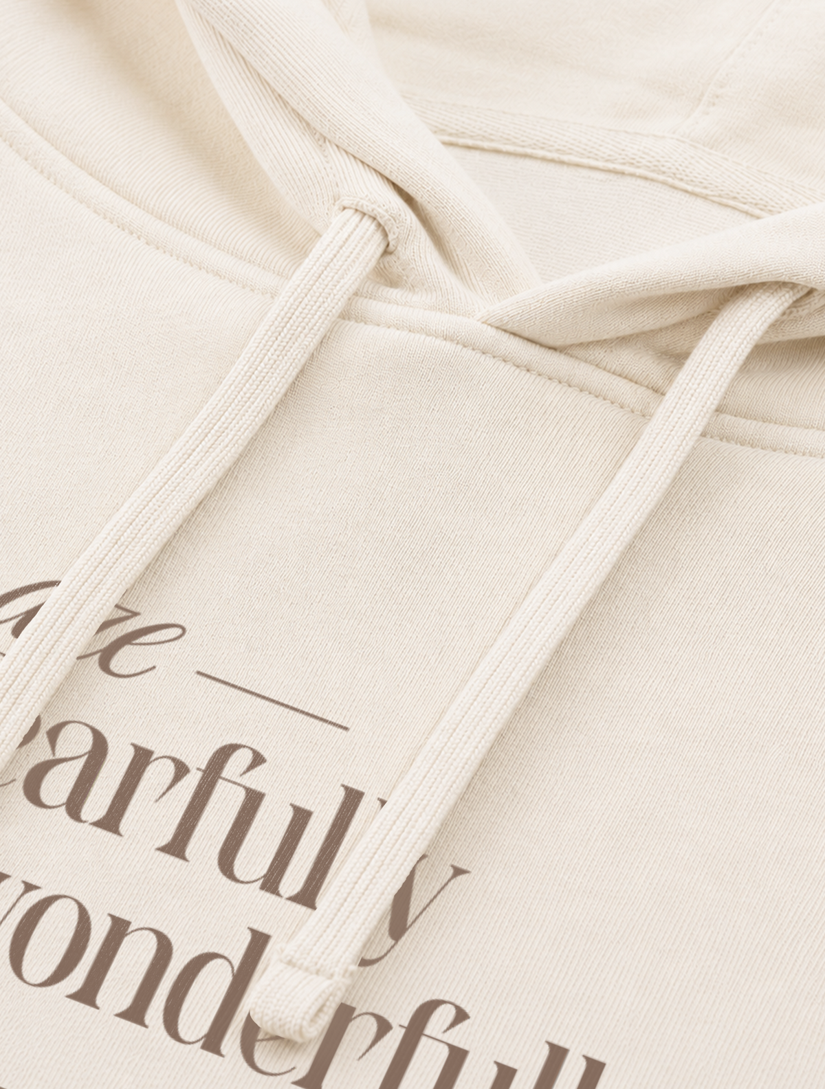 OVERSIZED HOODIE YOU ARE FEARFULLY AND WONDERFULLY MADE - slammer-natural-raw-front-close-3.png - 3