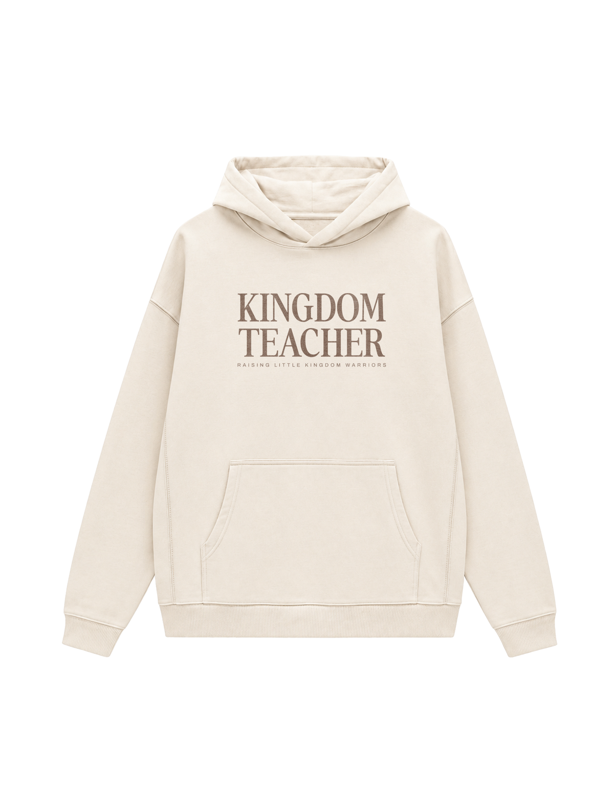 OVERSIZED HOODIE KINGDOM TEACHER - slammer-natural-raw-front.png - 1