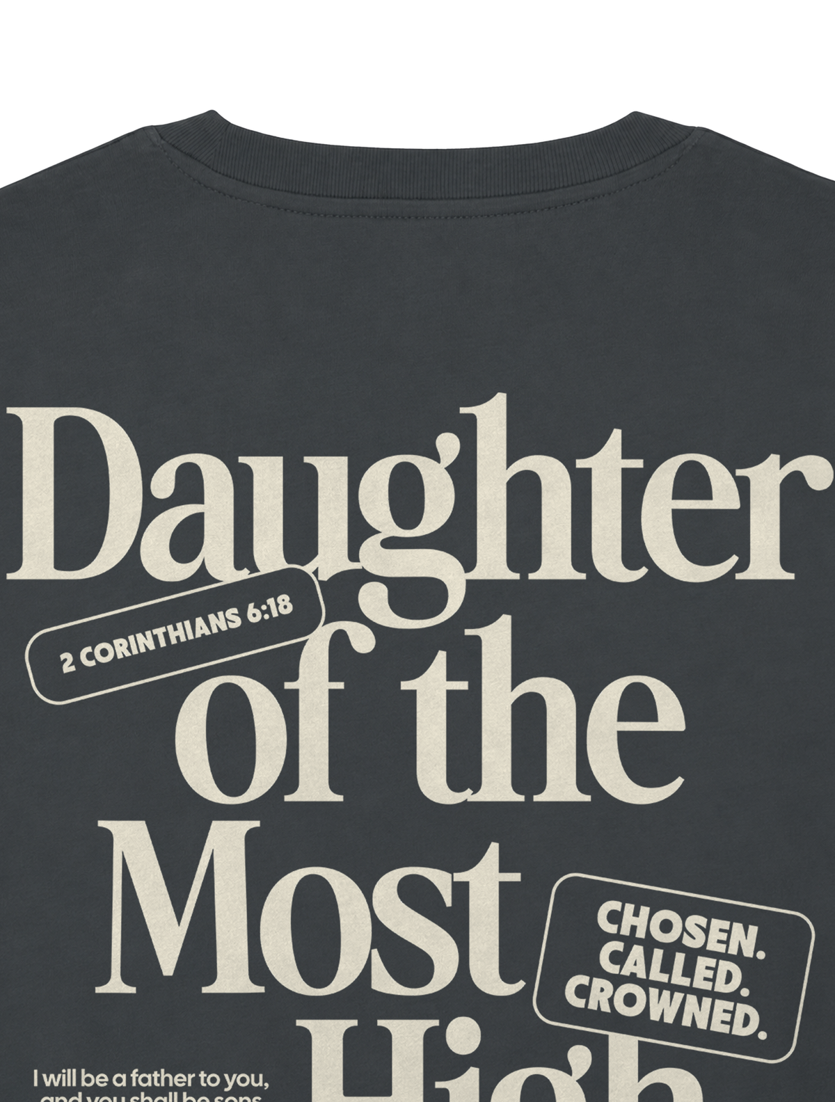 RELAXED FIT T-SHIRT DAUGHTER OF THE MOST HIGH - sparker-anthracite-back-close-1.png - 6