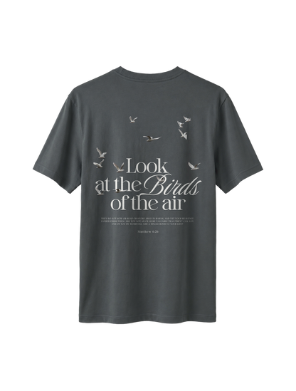 RELAXED FIT T-SHIRT LOOK AT THE BIRDS - sparker-anthracite-back.png - 7