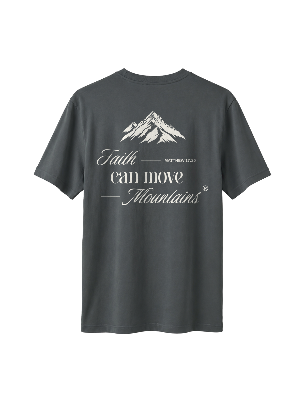 RELAXED FIT T-SHIRT FAITH CAN MOVE MOUNTAINS - sparker-anthracite-back.png - 4