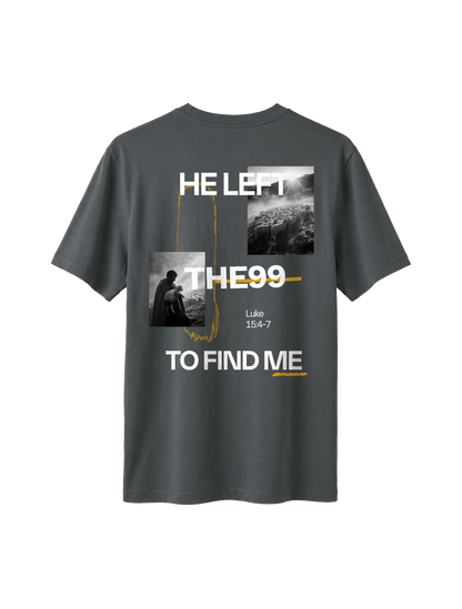 RELAXED FIT T-SHIRT HE LEFT THE 99 TO FIND ME - sparker-anthracite-back.png - 4