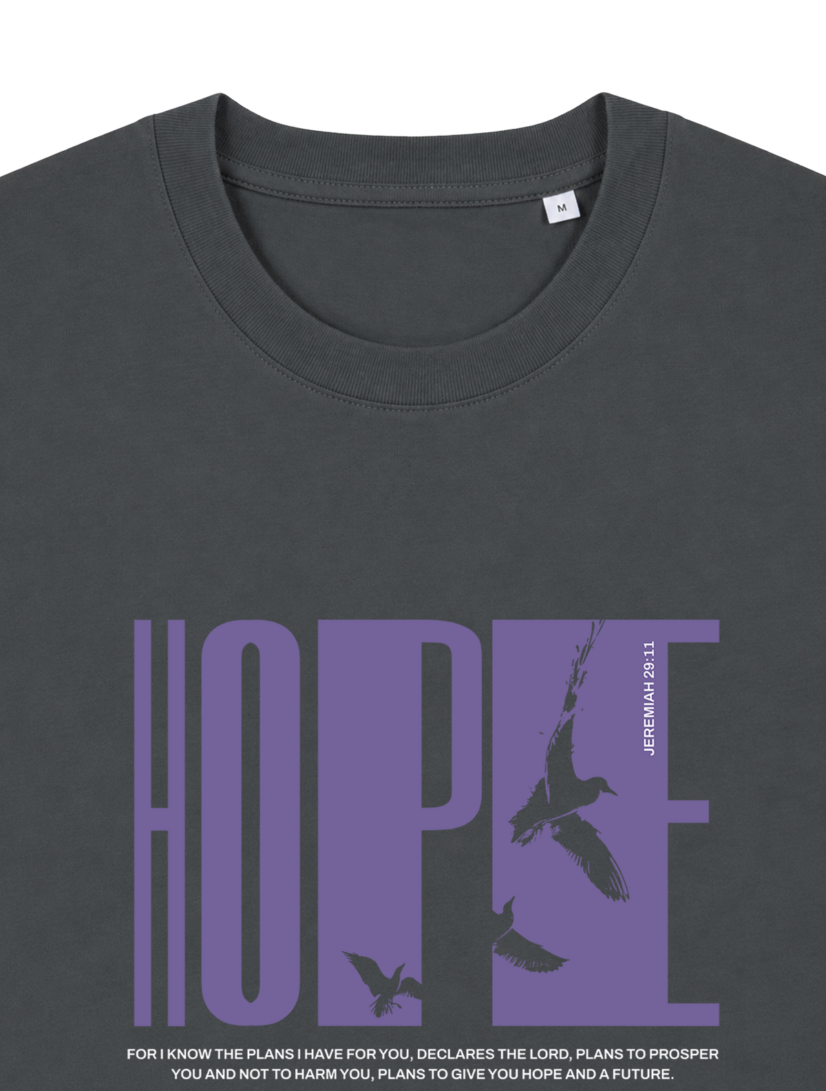 RELAXED FIT T-SHIRT HOPE - sparker-anthracite-front-close-1.png - 5