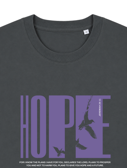 RELAXED FIT T-SHIRT HOPE - sparker-anthracite-front-close-1.png - 5