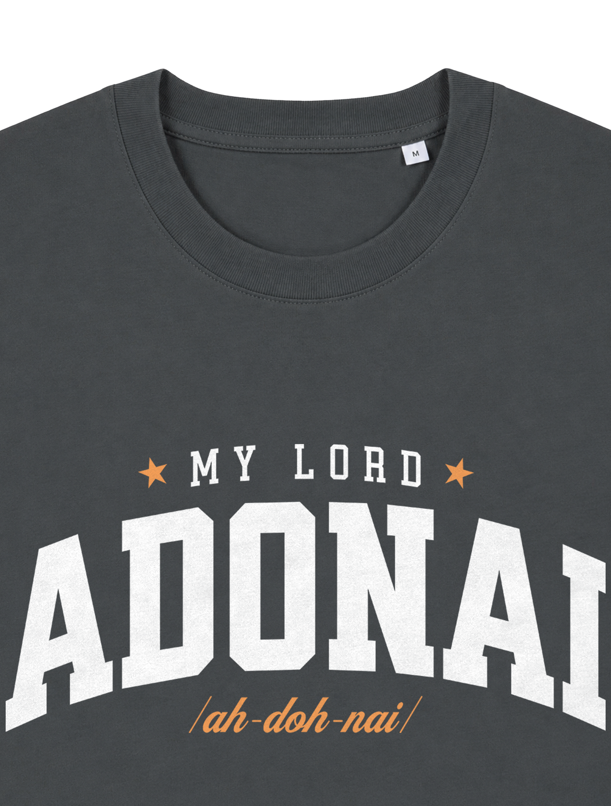 RELAXED FIT T-SHIRT ADONAI - sparker-anthracite-front-close-1.png - 6