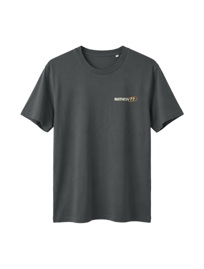 RELAXED FIT T-SHIRT ASK SEEK KNOCK - sparker-anthracite-front.png - 7