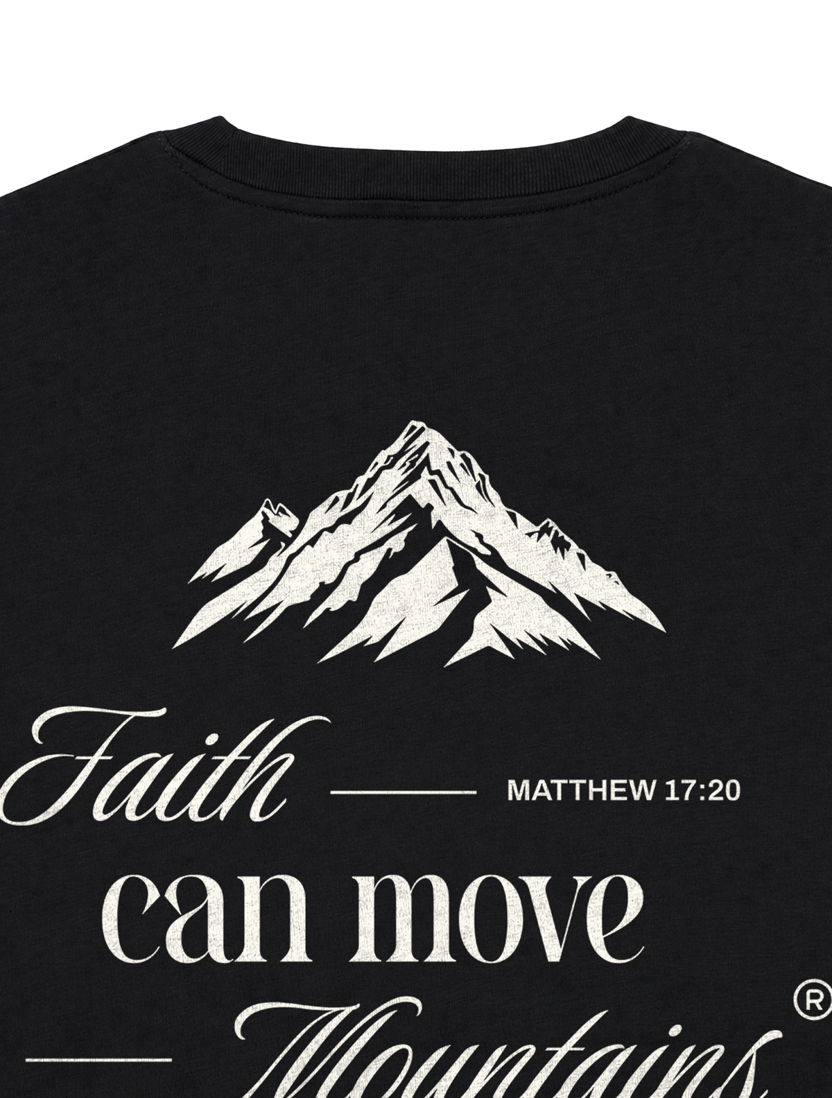 RELAXED FIT T-SHIRT FAITH CAN MOVE MOUNTAINS - sparker-black-back-close-1.png - 8
