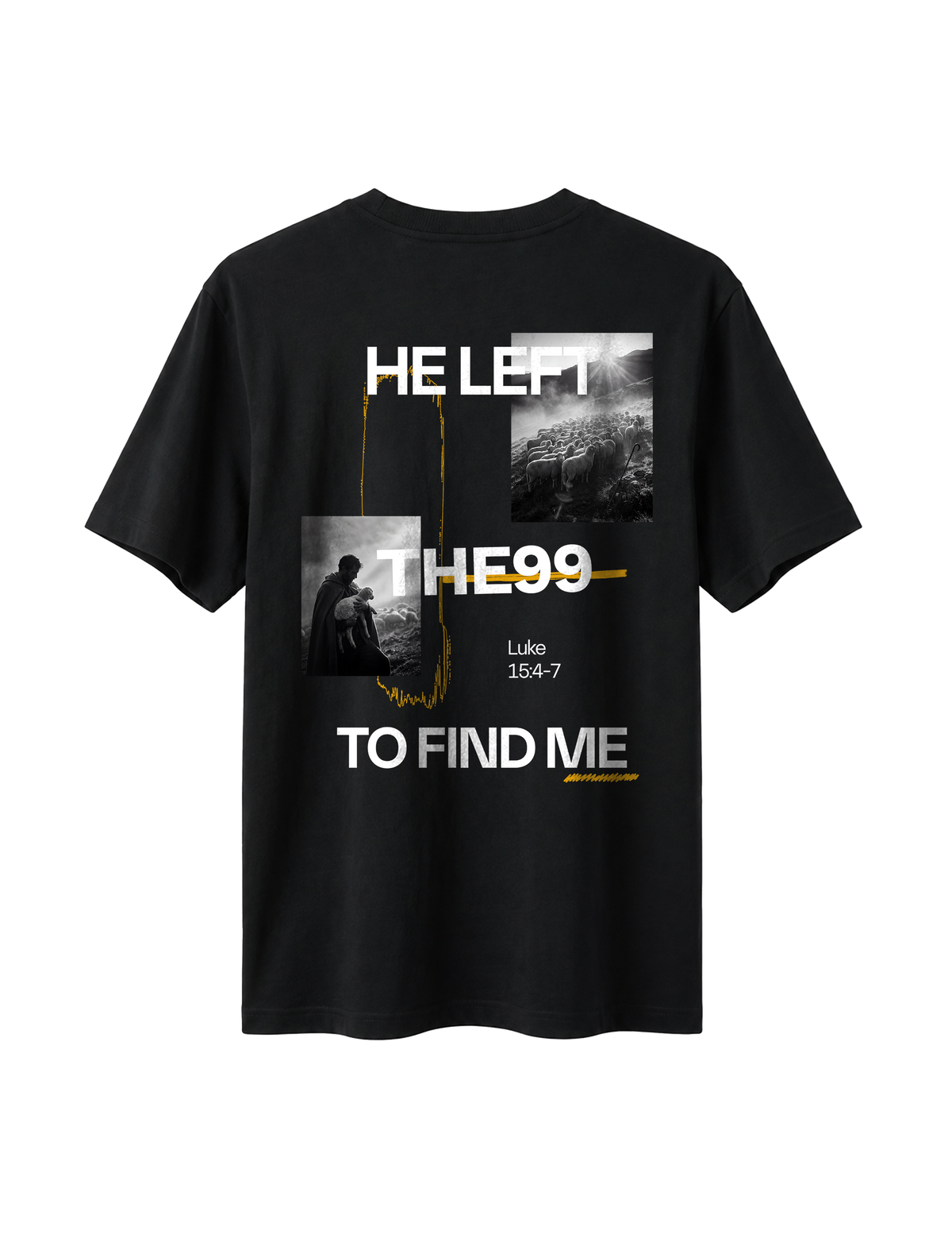 RELAXED FIT T-SHIRT HE LEFT THE 99 TO FIND ME - sparker-black-back.png - 7