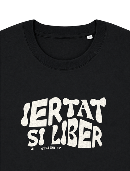 RELAXED FIT T-SHIRT IERTAT SI LIBER - sparker-black-front-close-1.png - 5