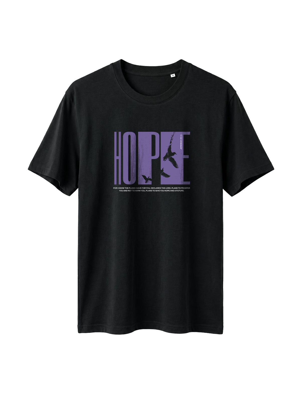 RELAXED FIT T-SHIRT HOPE - sparker-black-front.png - 7