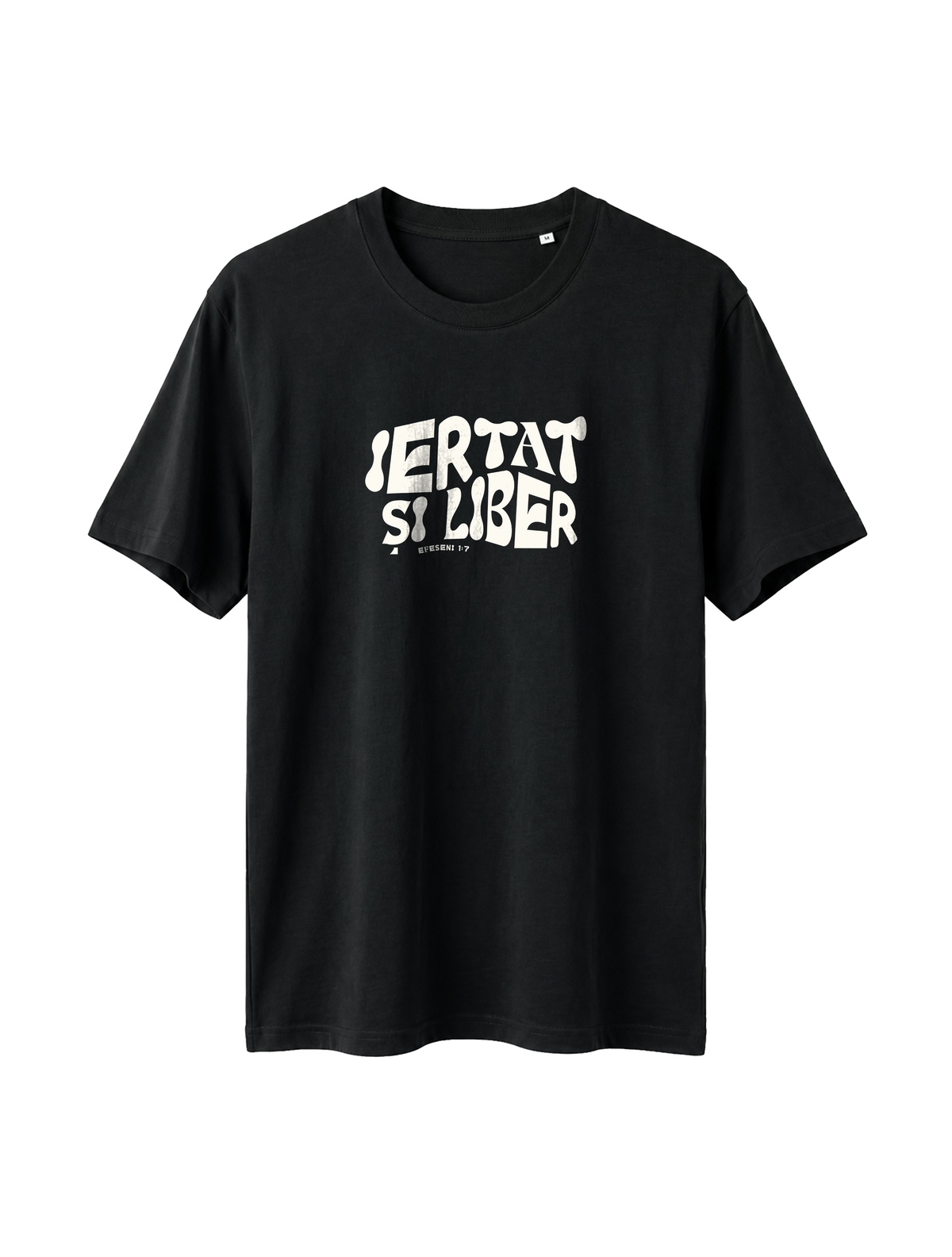 RELAXED FIT T-SHIRT IERTAT SI LIBER - sparker-black-front.png - 4