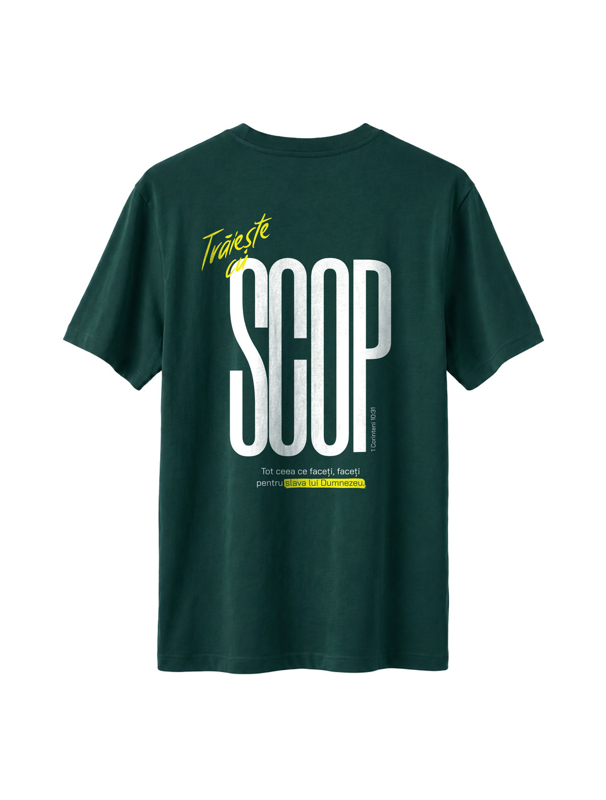 RELAXED FIT T-SHIRT TRAIESTE CU SCOP - sparker-glazed-green-back.png - 4