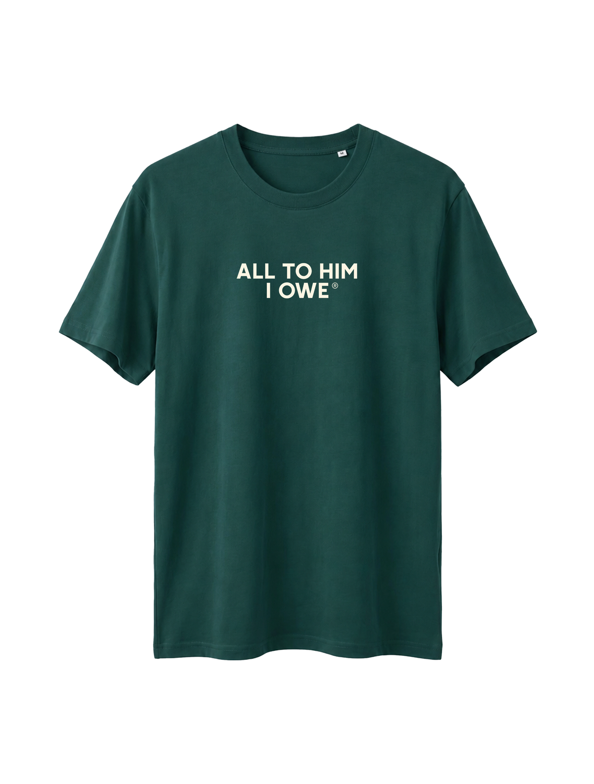 RELAXED FIT T-SHIRT ALL TO HIM I OWE - sparker-glazed-green-front.png - 1