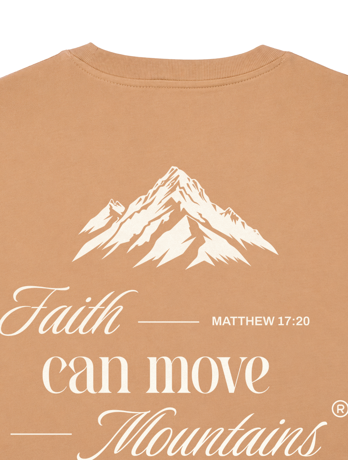 RELAXED FIT T-SHIRT FAITH CAN MOVE MOUNTAINS - sparker-latte-back-close-1.png - 2