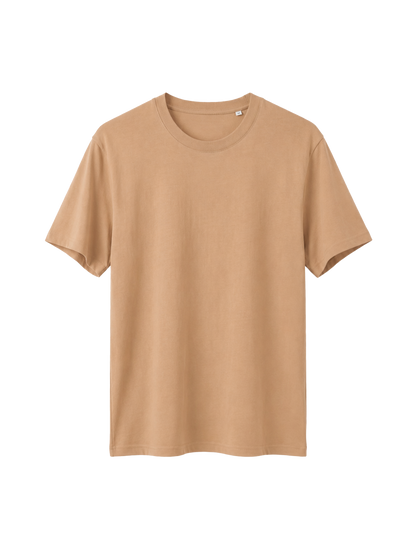 RELAXED FIT T-SHIRT FAITH CAN MOVE MOUNTAINS - sparker-latte-front.png - 3