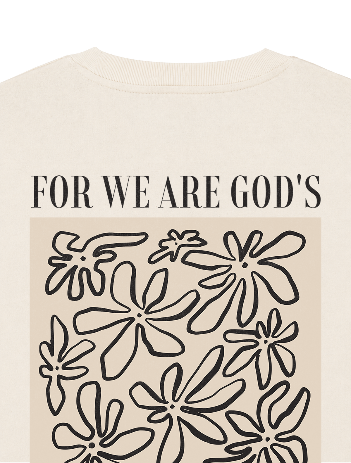 RELAXED FIT T-SHIRT WE ARE GODS MASTERPIECE - sparker-natural-raw-back-close-1.png - 2