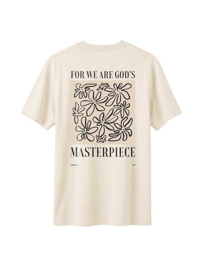 RELAXED FIT T-SHIRT WE ARE GODS MASTERPIECE - sparker-natural-raw-back.png - 1