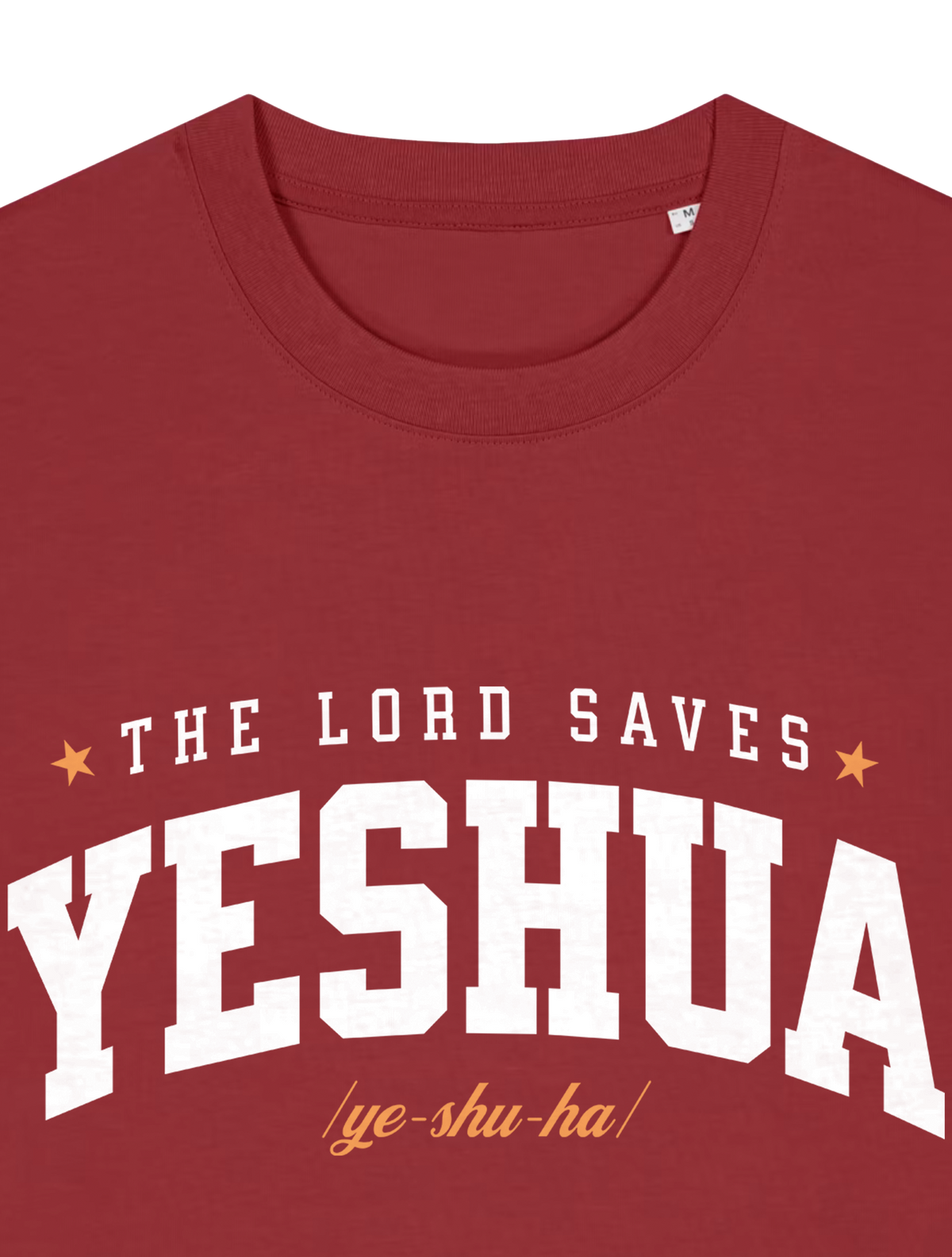 RELAXED FIT T-SHIRT YESHUA - sparker-red-earth-front-close-1.png - 6