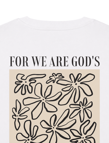 RELAXED FIT T-SHIRT WE ARE GODS MASTERPIECE - sparker-white-back-close-1.png - 5