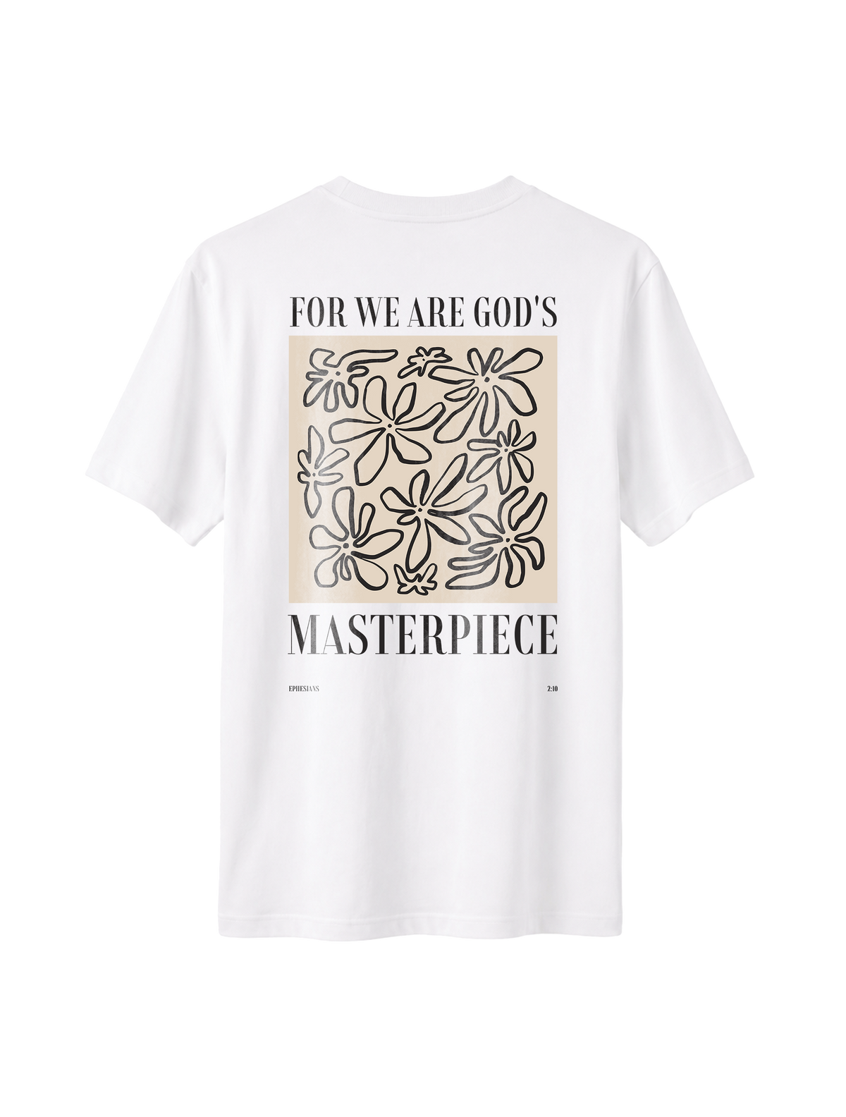 RELAXED FIT T-SHIRT WE ARE GODS MASTERPIECE - sparker-white-back.png - 4