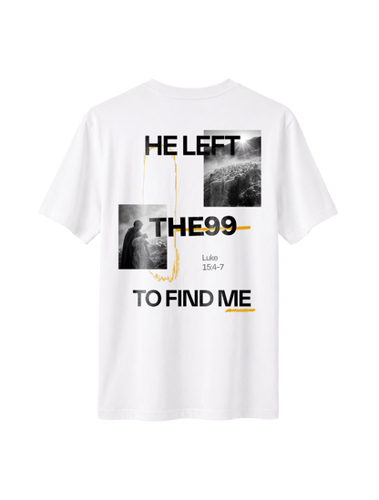 RELAXED FIT T-SHIRT HE LEFT THE 99 TO FIND ME - sparker-white-back.png - 1