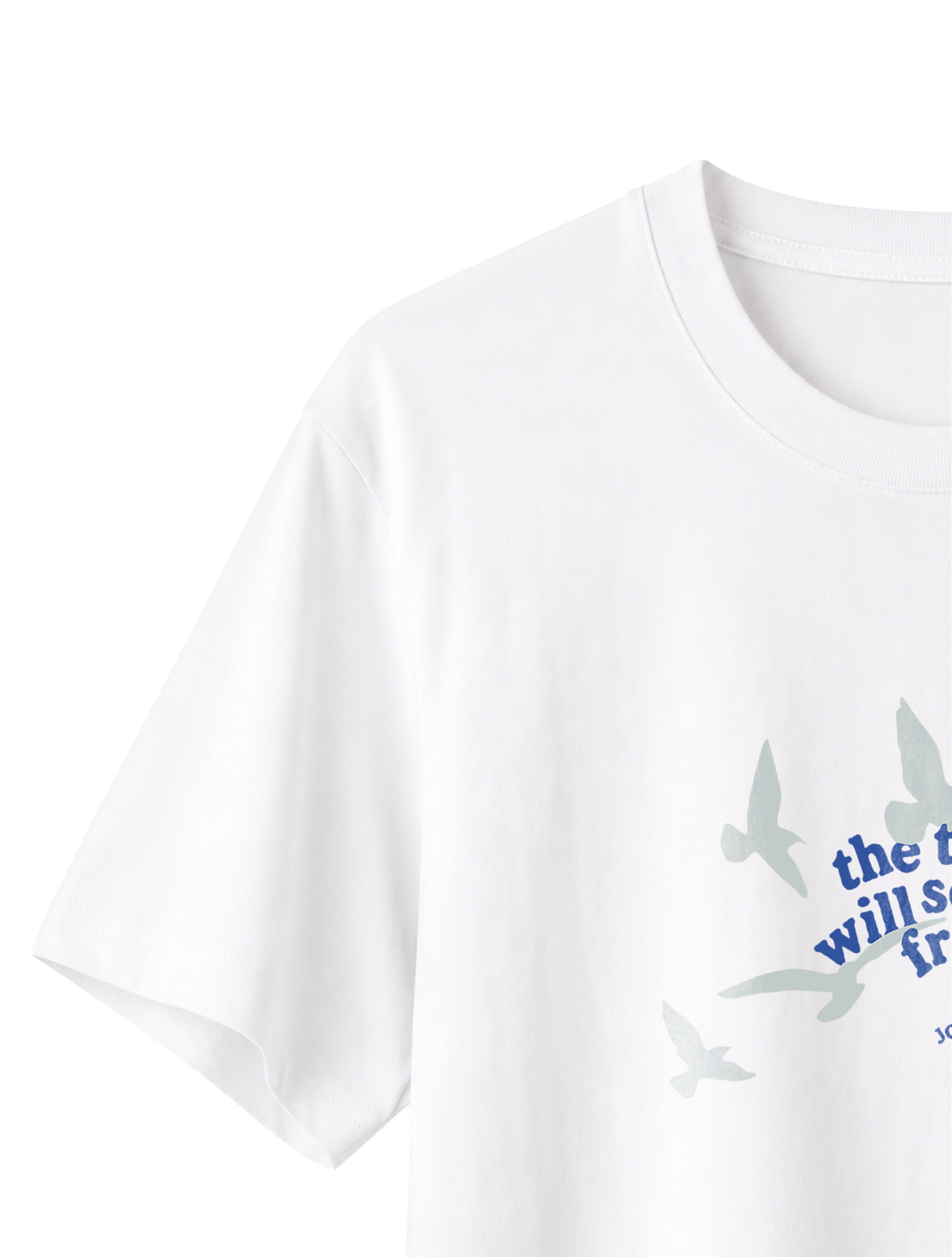 RELAXED FIT T-SHIRT TRUTH WILL SET YOU FREE - sparker-white-front-close-3.png - 3