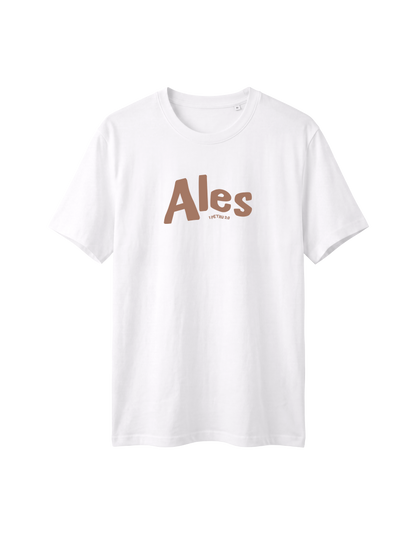 RELAXED FIT T-SHIRT ALES - sparker-white-front.png - 1