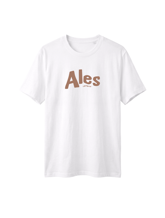 RELAXED FIT T-SHIRT ALES - sparker-white-front.png - 1