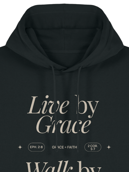 REAXED FIT HOODIE LIVE BY GRACE - stella-nora-black-front-close-1.png - 6