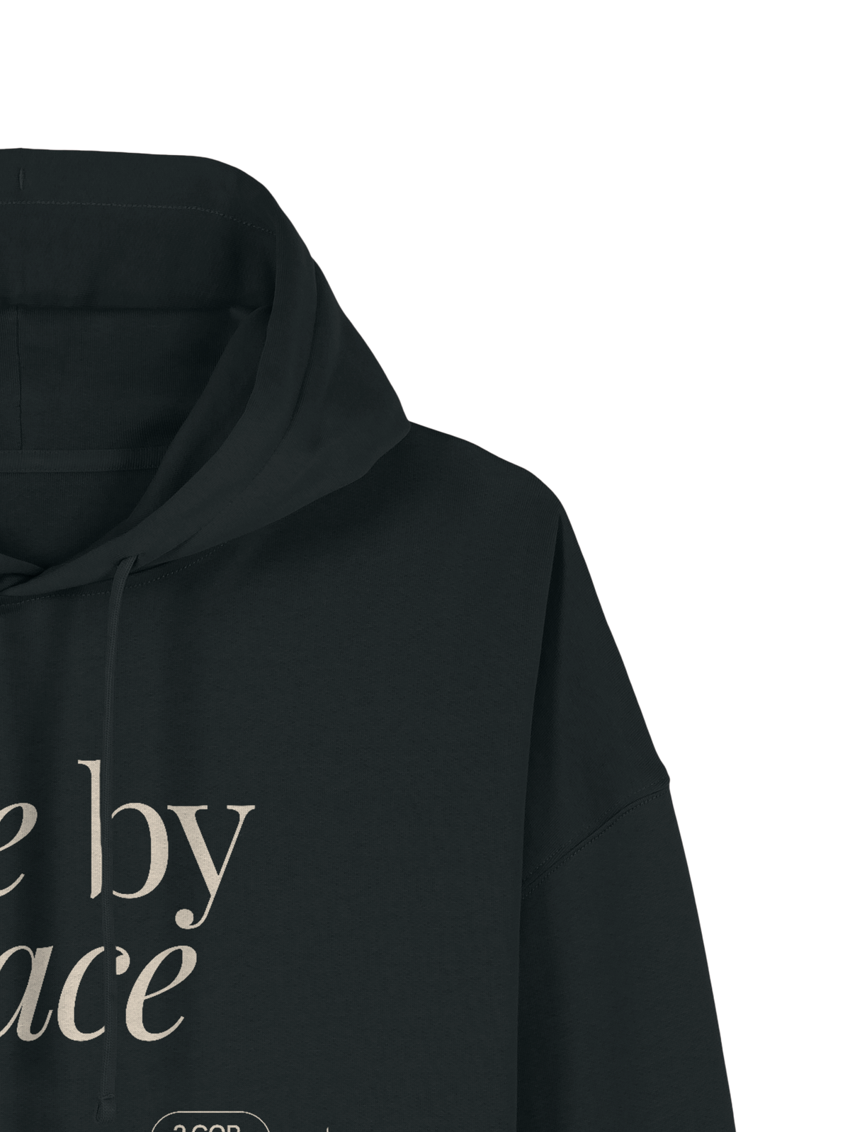 REAXED FIT HOODIE LIVE BY GRACE - stella-nora-black-front-close-2.png - 7