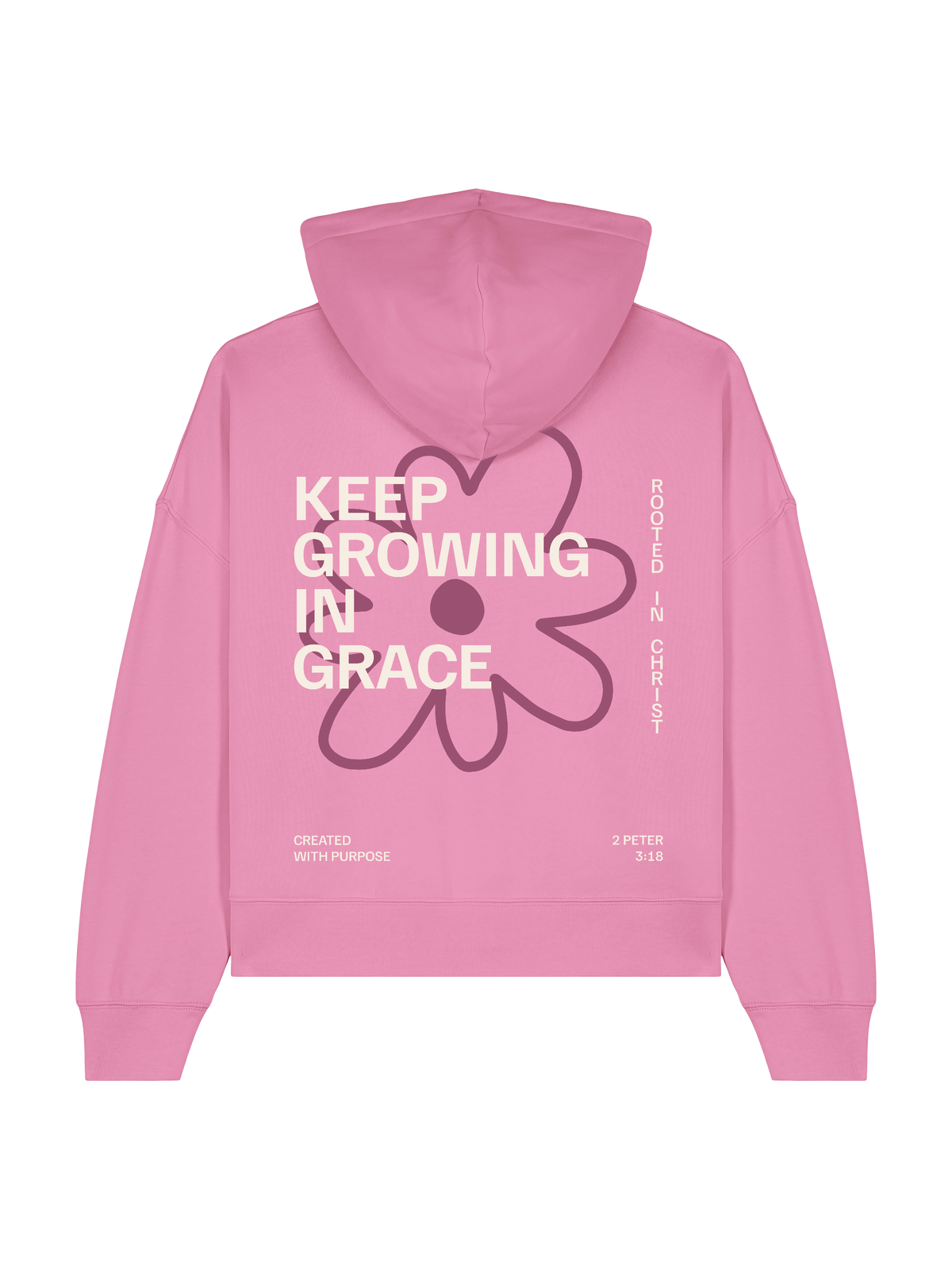 RELAXED FIT HOODIE KEEP GROWING IN GRACE - stella-nora-bubble-pink-back.png - 5