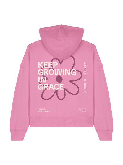 RELAXED FIT HOODIE KEEP GROWING IN GRACE - stella-nora-bubble-pink-back.png - 5