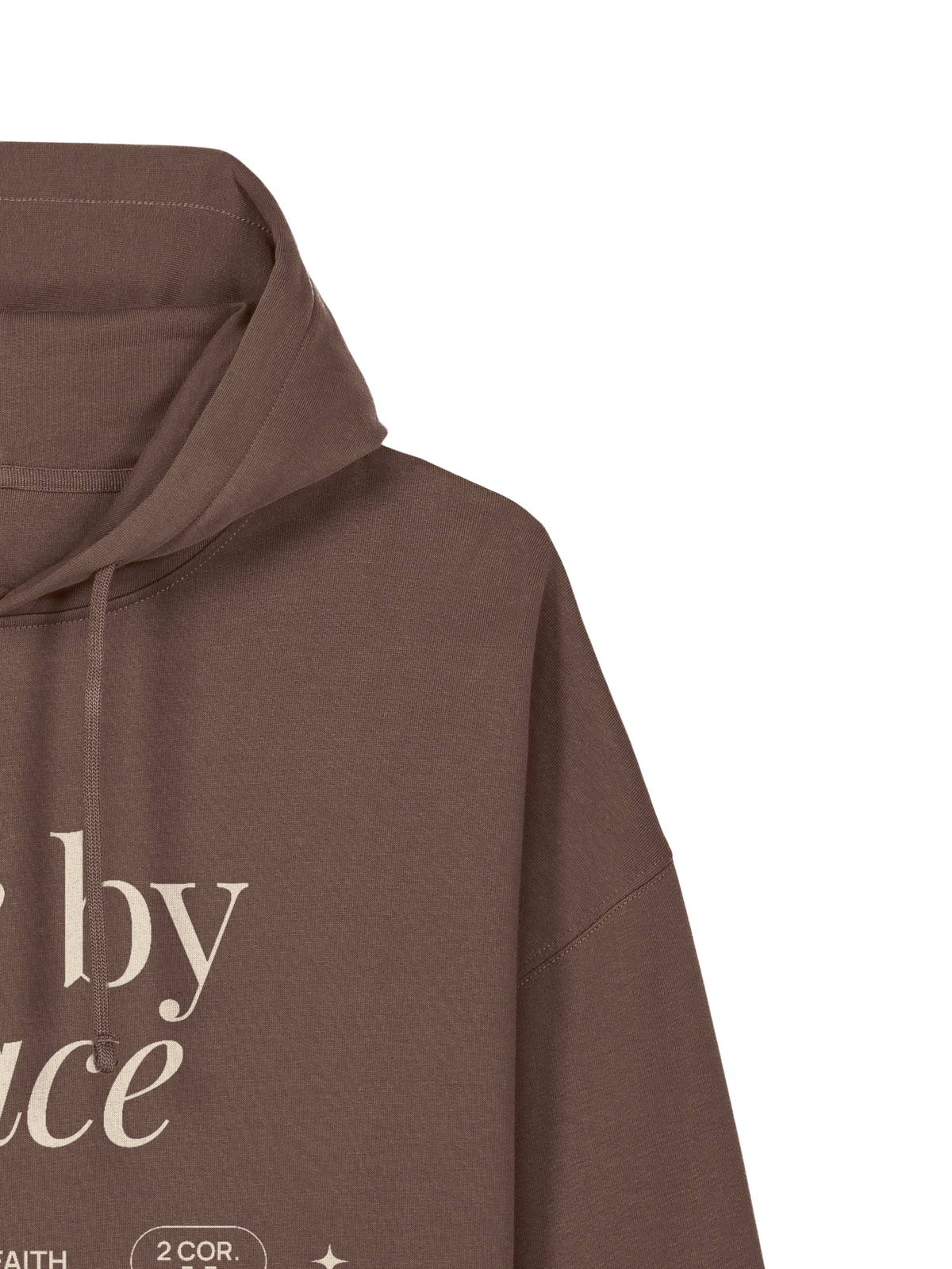 REAXED FIT HOODIE LIVE BY GRACE - stella-nora-mocha-front-close-2.png - 3